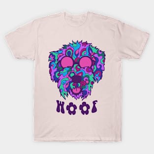 Hippy Hound Dog Woof T-Shirt